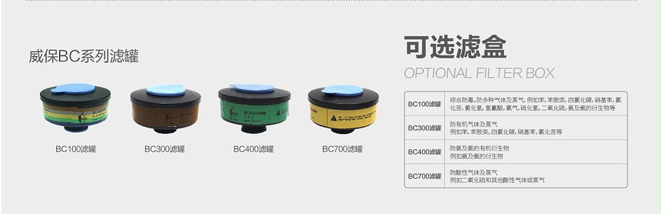華信BC300防有機(jī)氣體濾毒罐圖片