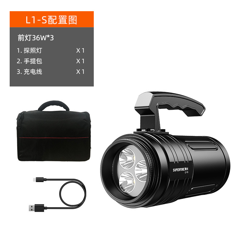 神火L1-S強(qiáng)光高亮大功率手電筒圖片2