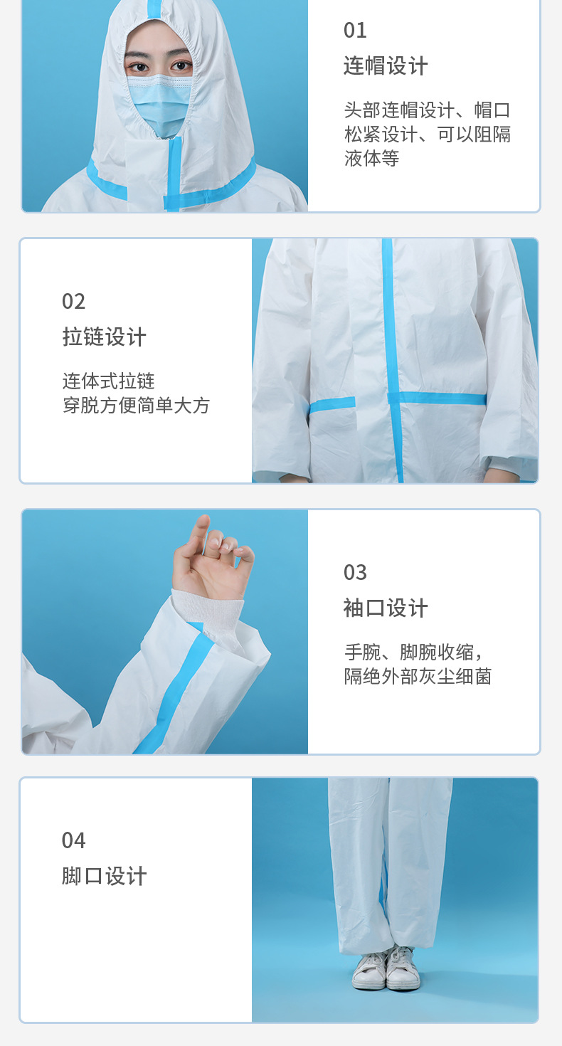 豫中健一次性醫(yī)用防護服圖片4
