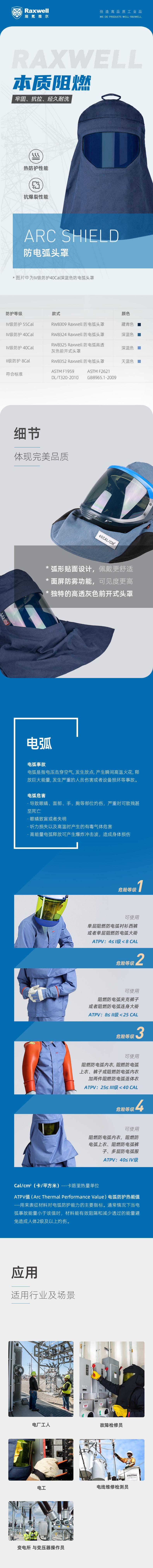瑞氪維爾RW8325防電弧前開(kāi)式頭罩圖片