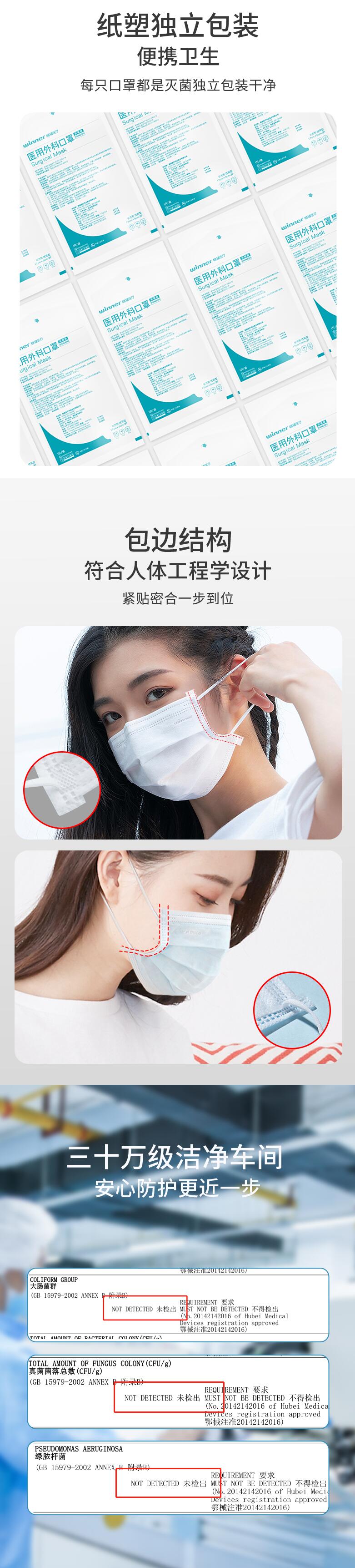 穩(wěn)健604-008763滅菌醫(yī)用外科口罩圖片3