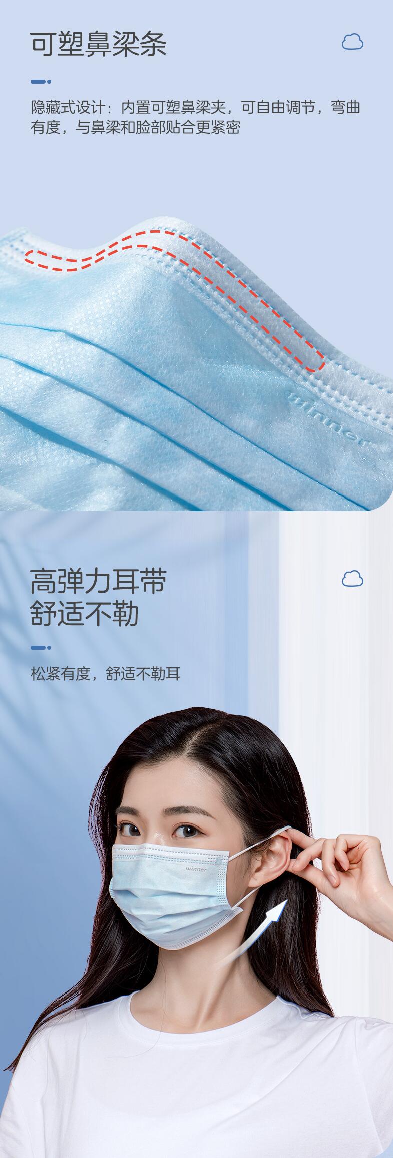 穩(wěn)健604-009053滅菌醫(yī)用外科口罩圖片2