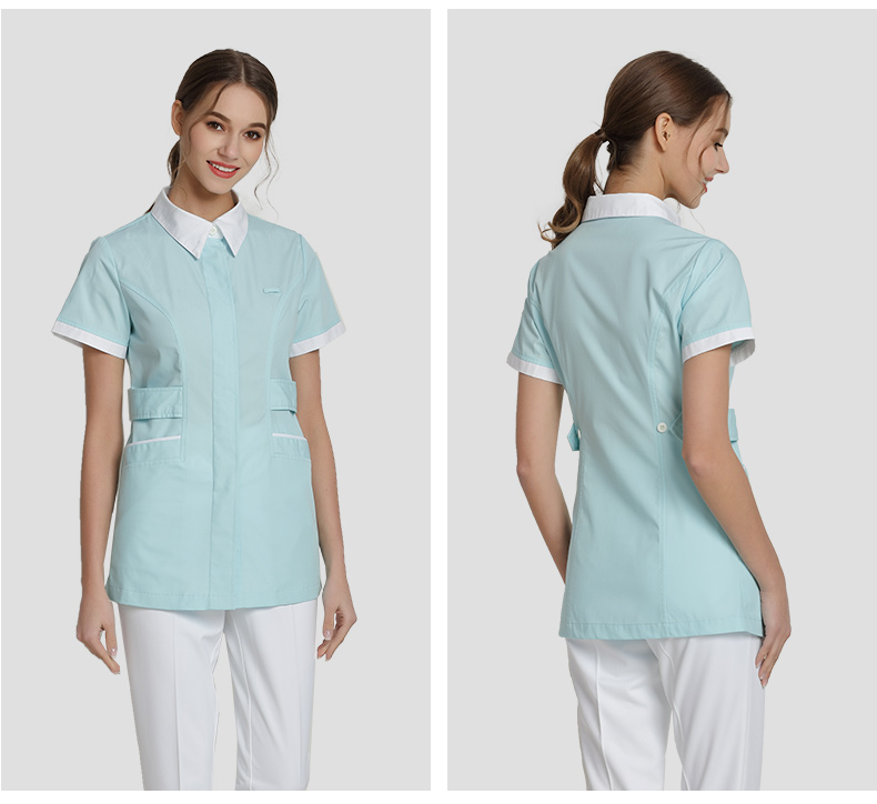 樂倍康F1323-1淺綠短袖護(hù)士服圖片1