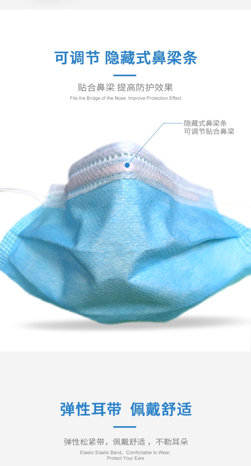 塞莫詩FMBL0501無菌款三層防護(hù)醫(yī)用外科口罩圖片6