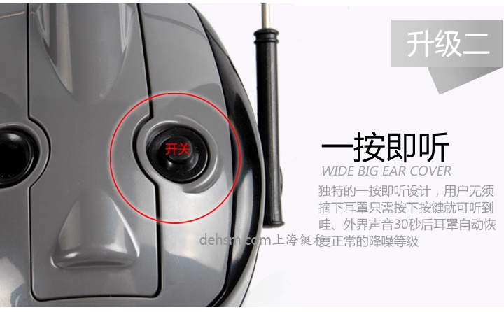 3M H7A-PTL頭戴式隔音耳罩一按即聽，無需摘下耳罩