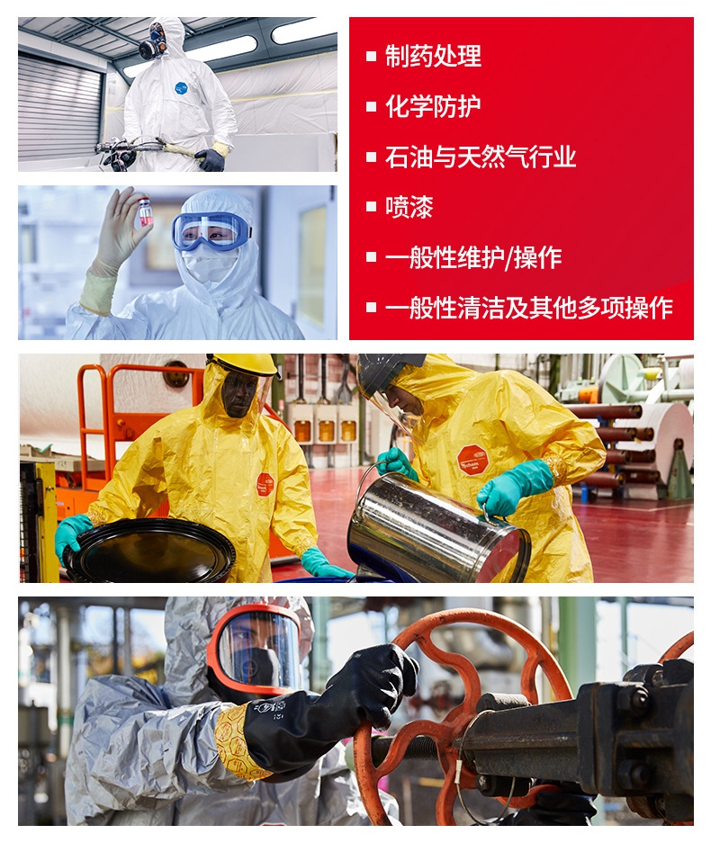 杜邦Tychem6000防化服TF198T GL應(yīng)用領(lǐng)域