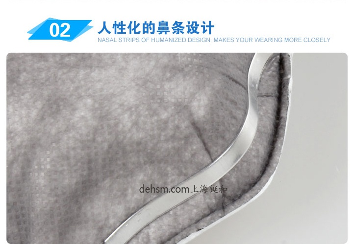 3M8247口罩采用高彈力耳帶，耐用